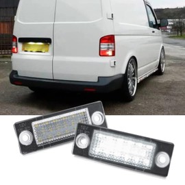 NP 2pcs LED License Plate Light for V-W P-assat B5.5 Caddy MK3 G-olf T-ransporter T5 T6 T-ouran J-etta Syncro