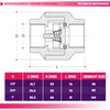 GASMIS Universal Check Valve with 3/4 Inch on Both Sides