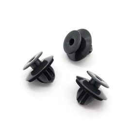 VVO Fasteners- Black Plastic Side Skirt, Sill Moulding Cover Trim Clips for Mitsubishi ASX, (Pack of 10)