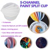 6PCS Acrylic Pouring Strainers, Paint Pouring Cups, Plastic Flower Strainers