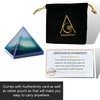Blue Onyx Pyramid Crystal Healing Stones - 1" Great Pyramid