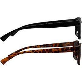 TruVision Readers Reading Sunglasses - HP9505-2 PACK - 1 Sun Black - 1 Sun Tortoise -1.25