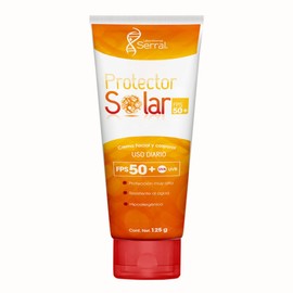 Serral Protector Solar Alta Protección 50Fps+, Resistente Al Agua - 125 G