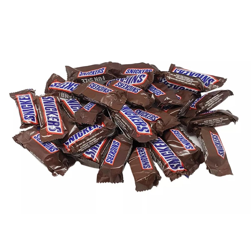 SNICKERS Milk Chocolate, Fun Size Candy Bars, Individually Wrapped (2