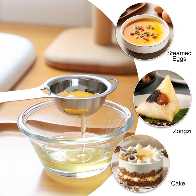 2er-Pack Eieröffner + Eigelb- und Eiweißtrenner, eier öffner, eieröffner stainless