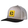 Generic Caterpillar Equipment Pewter Gray & Yellow C Block Snapback