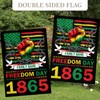 Juneteenth Garden Flag Custom Name/Photo June 19th 1865 African Afro
