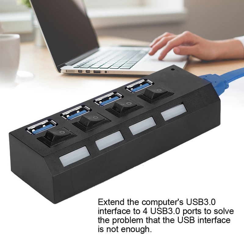 High speed USB3.0 splitter 4 port USB Hub Switch Expansion