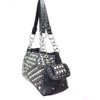 Zzfab Gem Studded Rhinestone Concealed and Carry Purse Black
