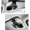 OFBAND Magnetic Sunglass Holder for Visor, PU Leather Car Organizer,