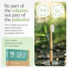 VIVAGO Bamboo Toothbrushes 10 Pack – Natural Toothbrushes, Plant-Based Soft