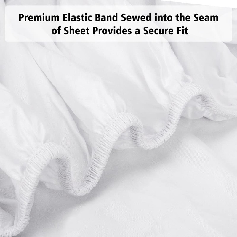 Lirex Fitted Sheet 135 x 190 cm 100% Cotton 300