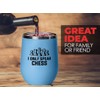 Chess Blue Wine Tumbler 12oz - I Only Speak Chess