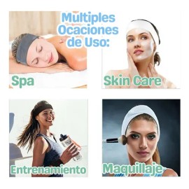 Diadema Velcro Negro 63cm Universo en Linea Maquillaje y Spa                                                                                          