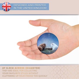 Destination Vinyl ltd Magnet for Refrigerator, Fridge - Cute Guinea Pig Funny Love for Office, Cabinet and Whiteboard, Magnetic Stickers, 2036