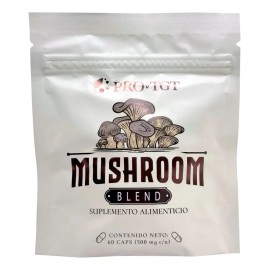 Mushroom Blend Mezcla De Hongos Adaptógenos 60 Caps Protgt                                                                                            