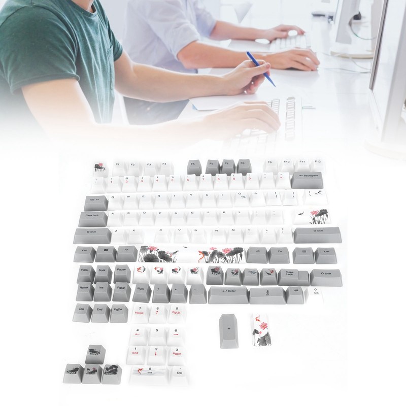 PBT Keycaps 118 Key English Style With Animal Pattern Elements