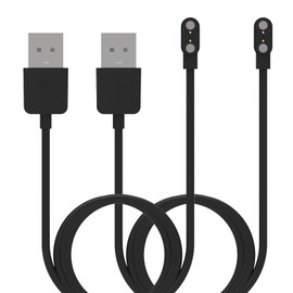 FitTurn Charger Cable Compatible for BOCLOUD NX19 Magnetic Replacement USB Charging Cable for BOCLOUD NY20 BOCLOUD ZX19 Smartwatch Durable Portable Charging Cord (Black&Black)