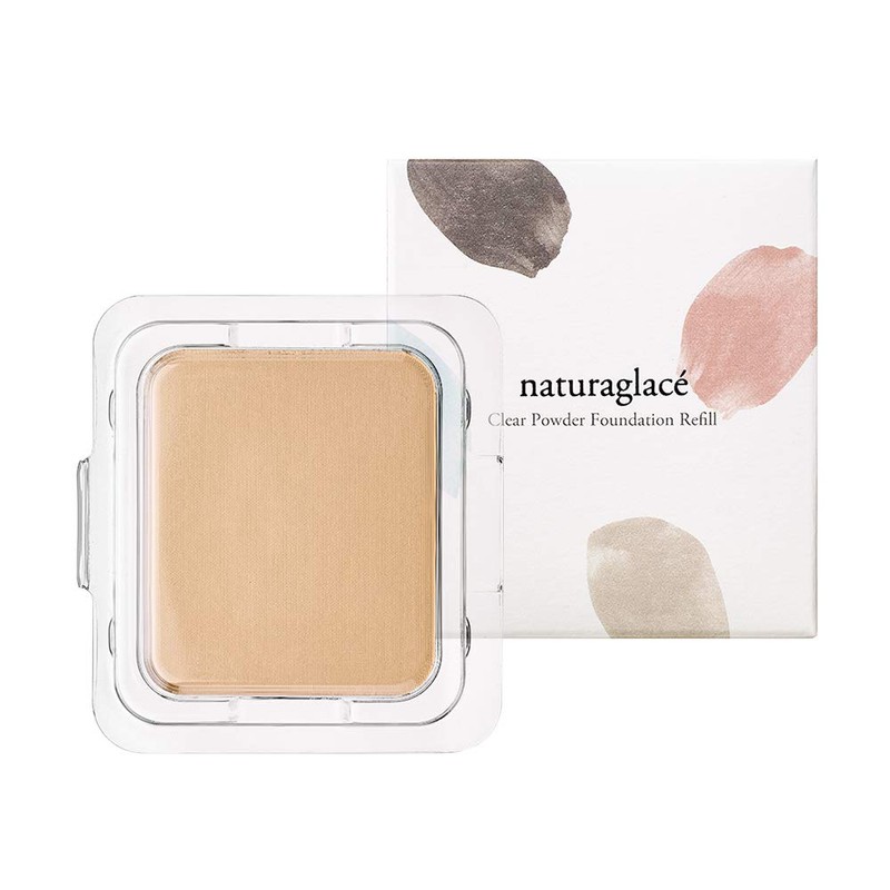 Naturaglace Clear Powder Foundation NO1 (Light Skin Color) Refill 11g