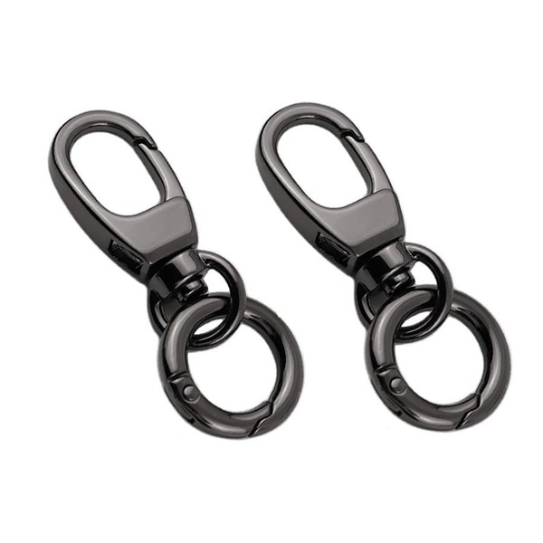 Nascan Double Ring Keychain, Rotating Hook, Snap Hook, Handicraft Supplies,