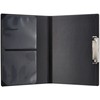 Nakabayashi QBC-A401-D Clipboard, A4, S-Shaped Binder, Bi-Fold, Black
