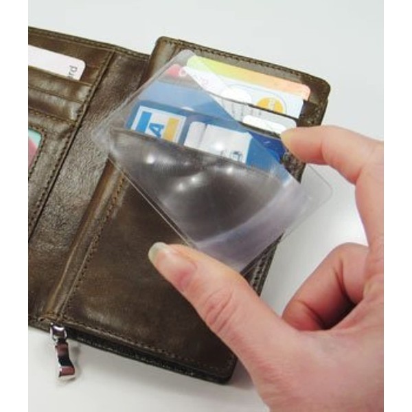 Credit Card Magnifier Fresnel Lens 2 Pack
