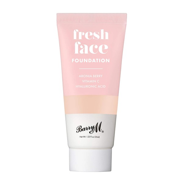 Barry M Cosmetics Fresh Face Light Liquid Foundation with Hyaluronic Acid and Vitamin C Shade 3