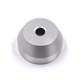 45 RPM Record Adapter 7 Inch Vinyl Record Solid Aluminum Record Adapter for Turntables (Silver)