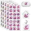 105PCS Watercolor Cute Fairy UV DTF Stickers for Keychains
