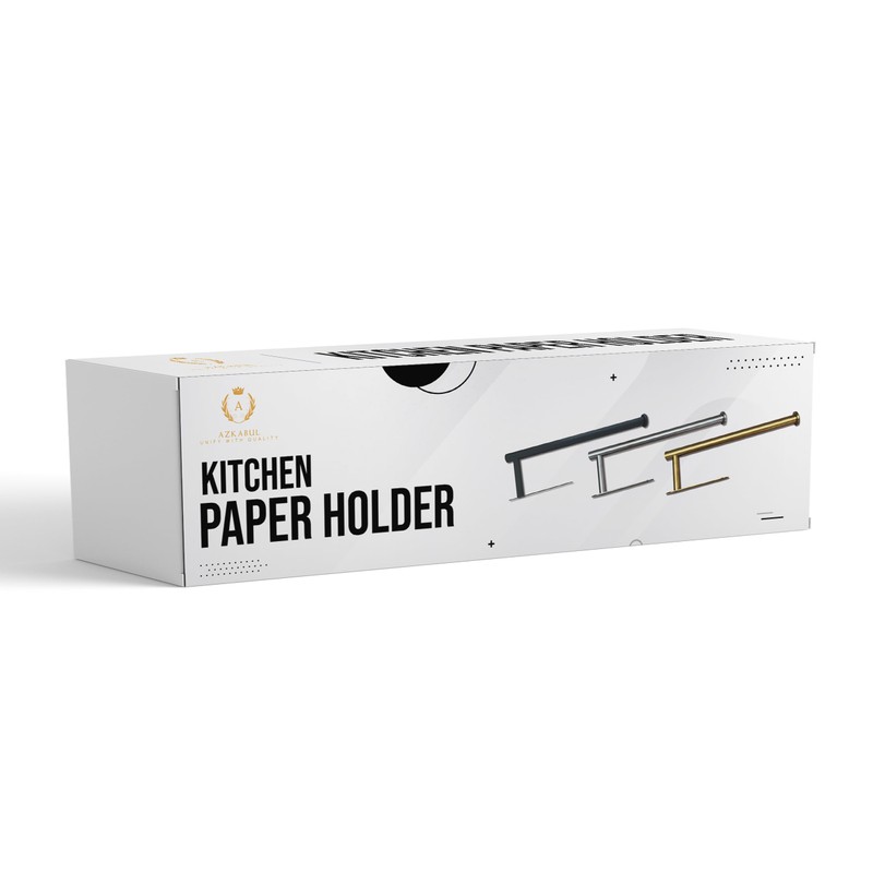 Paper Towel Holder for Kitchen (Brushed Gold)