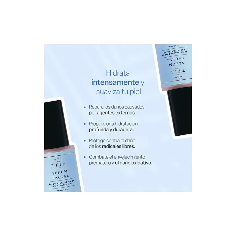 Serum Ácido Hialurónico Teia Cosméticos Naturales Momento de aplicación Día/Noche
