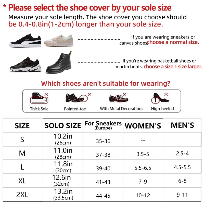 RINJOY High Top Rain Shoe Covers with Zipper, Reflective Waterproof