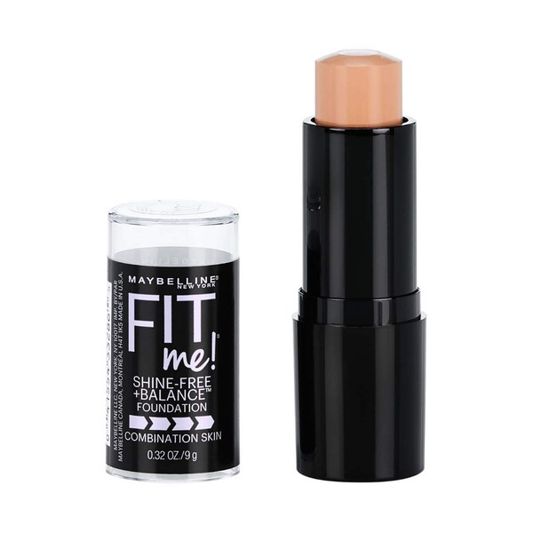 Maybelline New York Fit Me! Shine Free Stick Foundation, Classic Ivory [120] 0.32 oz (Pack of 4)