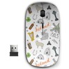 2.4G Ergonomic Portable USB Wireless Mouse for PC, Laptop, Computer,