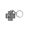 Rammstein Logo Key Fob, Grey, One Size
