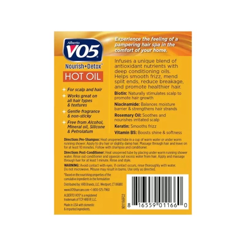 VO5 핫 오일 2PK 모이스처 VO5 Hot Oil 2PK Moisture
