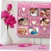 iplusmile Mother's Day Wooden Photo Frame Rustic Tabletop Display for