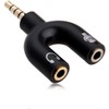 3.5mm Audio Jack to Headphone and Microphone U Splitter Converter