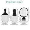 4 PCS Afro Hair Styling Metal Afro Picks for Men