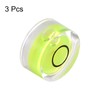 HARFINGTON 3pcs Round Bubble Level 12x6mm Mini Circular Bullseye Spirit