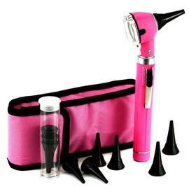 Otoscope - Ear Scope with Light, Ear Infection Detector, Pocket Size (Pink Color)