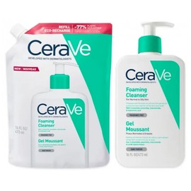 CeraVe Foaming Gel 473 ml + Eco-Refill 473 ml