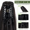 Charites Ponytail Extension, 18 Inch Claw Clip Ponytail Extension Human