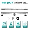 BARONAGE 48 Inch Linear Drain Shower Rectangular Floor Drain with