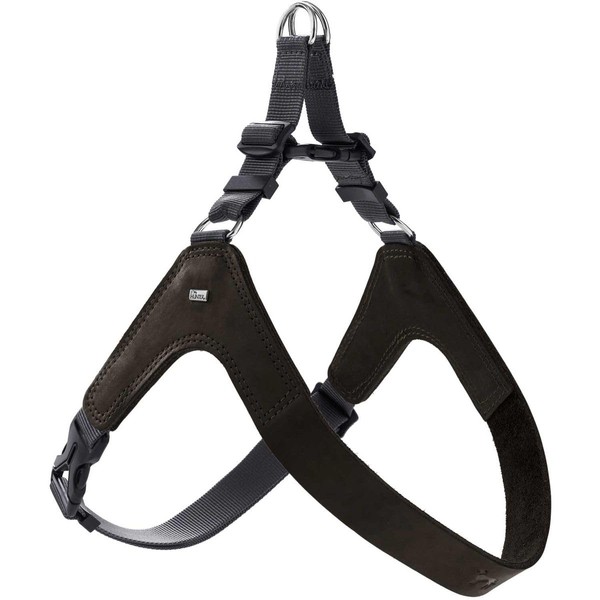 HUNTER Dimaro Dog Harness, Colour: Black, Soft and Robust Cowhide