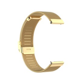 Metal Band Compatible with MMBX/MILOUZ/SOUYIE/FAWEIO/TMHAI/AITAFY IDW26 Stainless Steel Milanese Loop Band Replacement Strap for IDW26 Smartwatch (Gold)