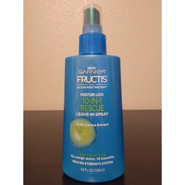 Garnier Fructis Moisture Lock 10 in 1 Rescue Leave In Spray 48H MOISTURE, 5 oz