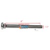 Titanium Quick Release AXLES for Rear Wheelchair Wheels. Silver Aluminum