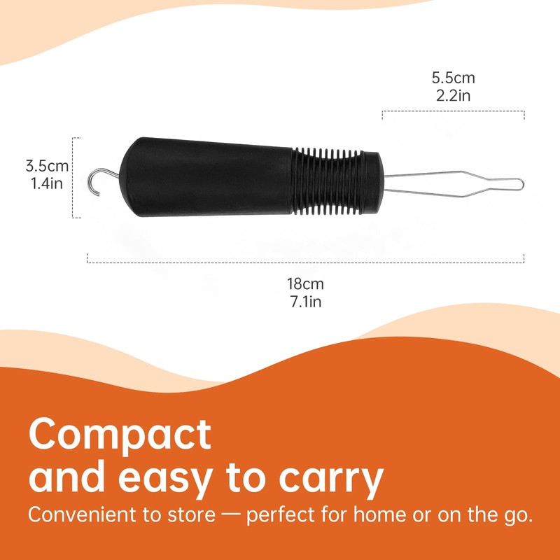 Button Hook with Zipper Pull, 2-in-1 Button Assist Tool for