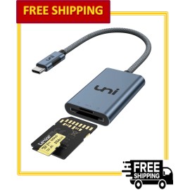 uni USB-C SD 4.0 High Speed Card Reader for Micro SD, SD, SDXC, SDHC, RS-MMC